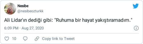 ali lidar ruhuma bir hayat yakıştıramadım sevgilim