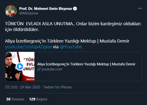 türkün evladı unutma 