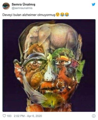 deveyi bulan Alzheimer olmazmış