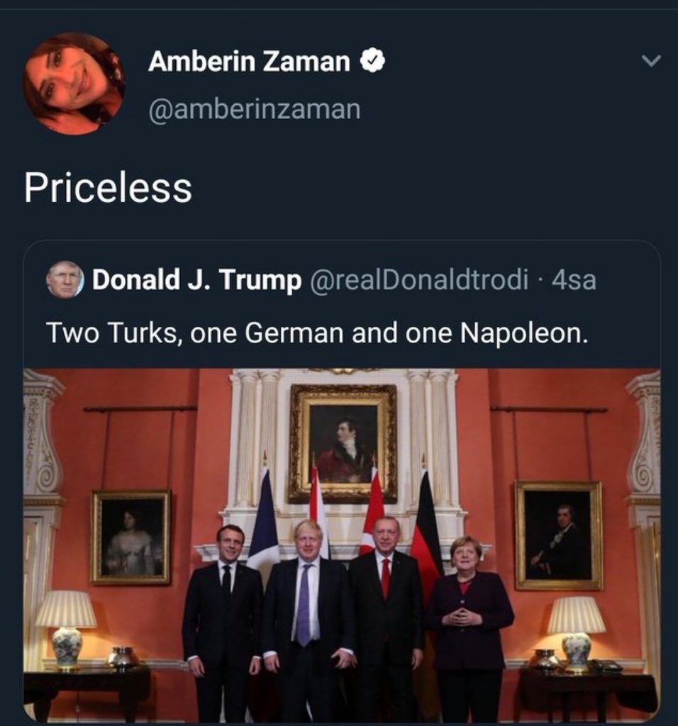 Amberin Zaman, parodi hesaptan atılan tweeti Donald Trump'a ait zannetmişti