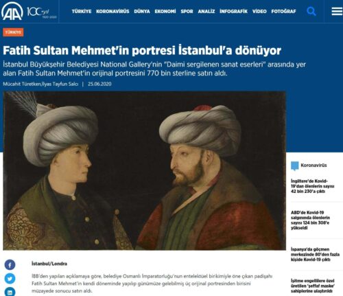 fatih sultan mehmetin portresi aa