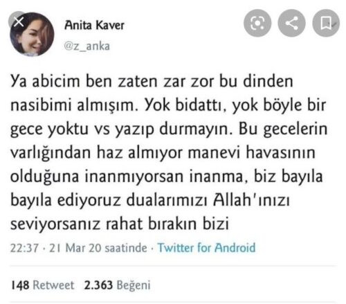 anita kaver tweet