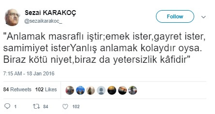 anlamak masrafli istir sezai karakoc