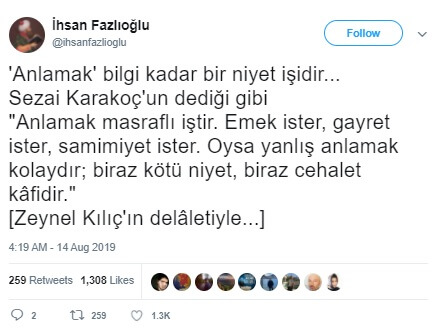 anlamak sezai karakoc