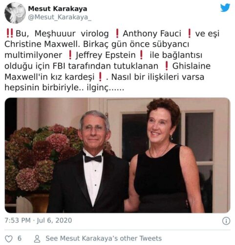 Anthony Fauci Ghislaine Maxwell