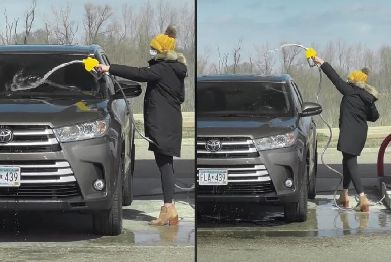 arabayi-benzinle-yikayan