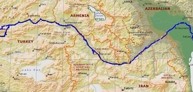 aras nehri harita