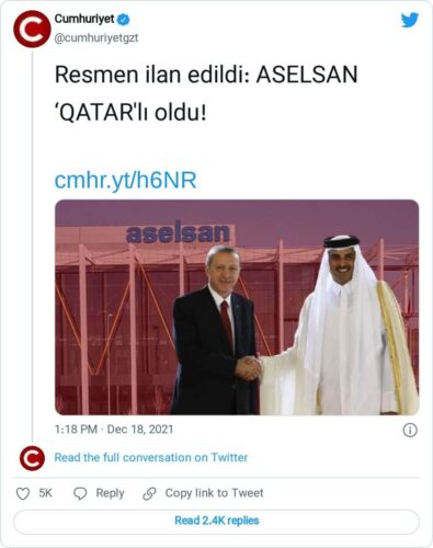 aselsan qatarli oldu