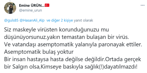 asemptomatik yalanı