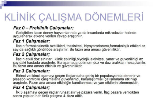 aşı klinik çalışma dönemleri