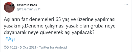 60 yaş üstü aşı denemesi