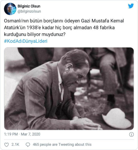 atatürk 1938'e kadar dış borç almadı iddiası