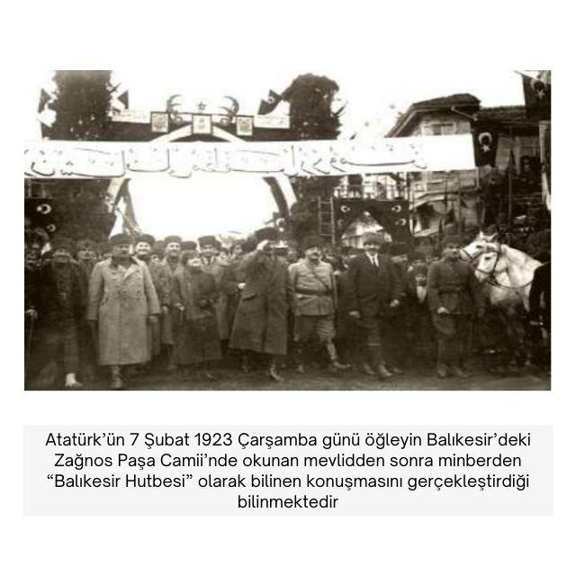 Atatürk Balıkesir Hutbesi