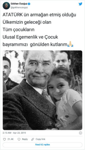 ataturk cocuk tweet