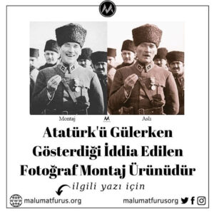 Atatürk gülerken fotoğrafı