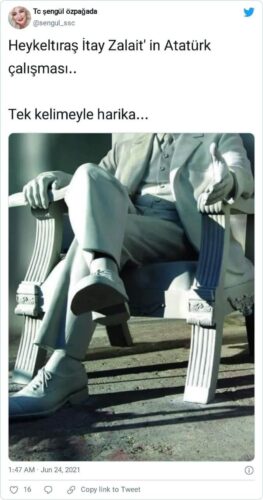 Itay Zalait Atatürk heykeli 