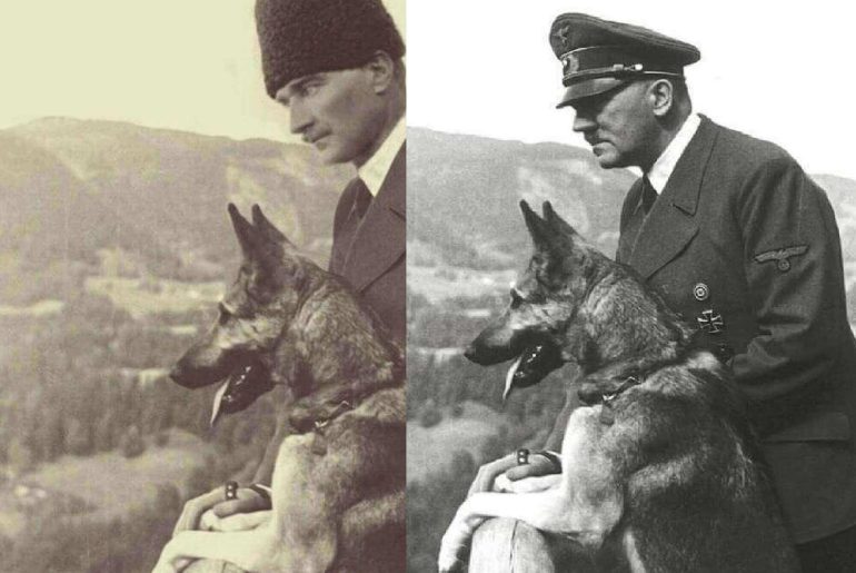 atatürk kurtla fotoğrafı