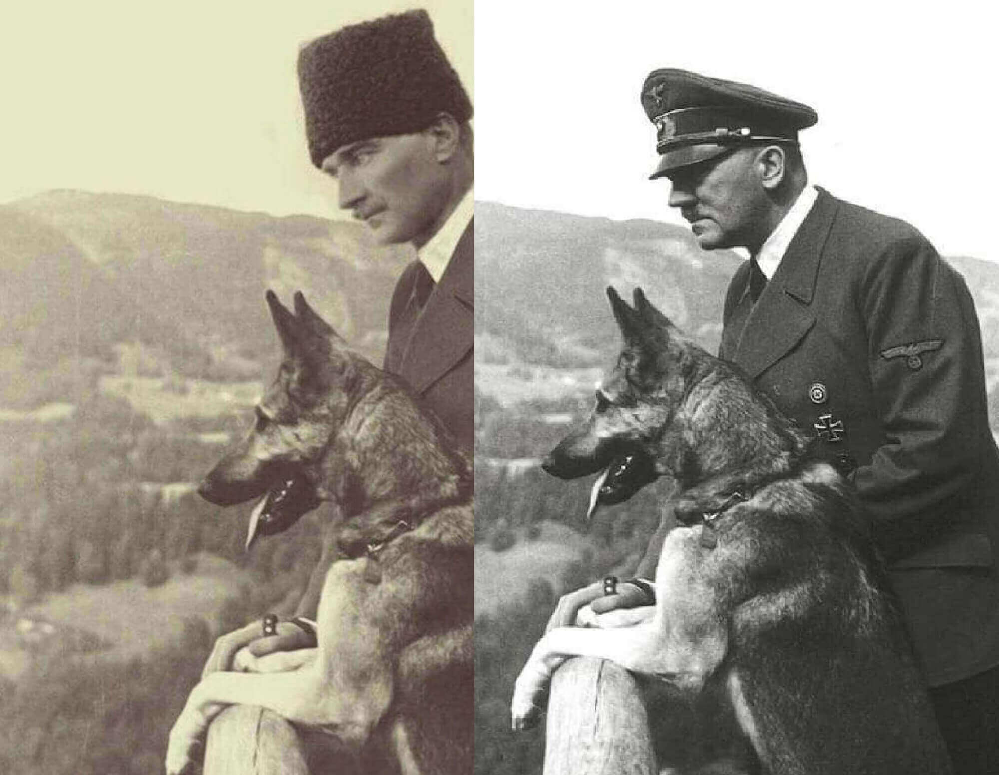 atatürk kurtla fotoğrafı