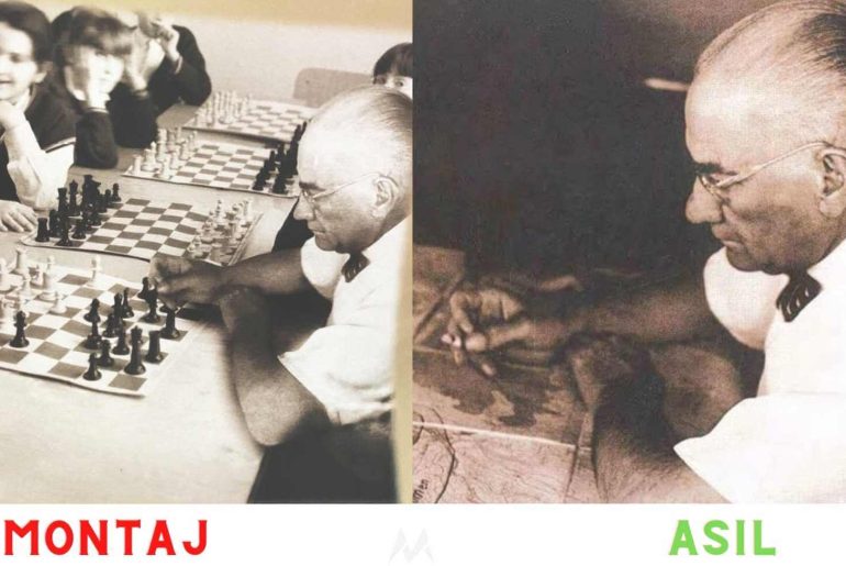 ataturk satranc montaji