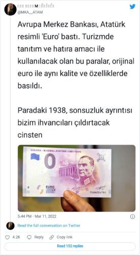 ataturk sifir euro