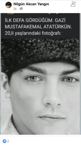 ataturkun 20li yaslarindaki fotografi