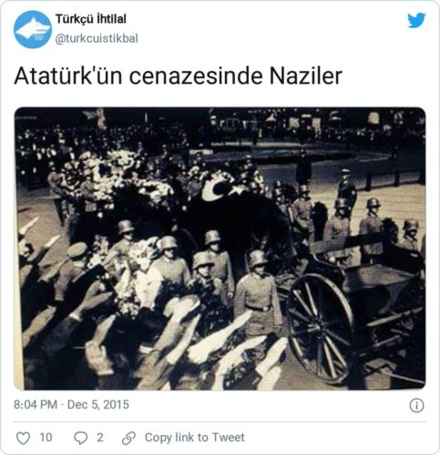 atatürkün cenazesinde naziler