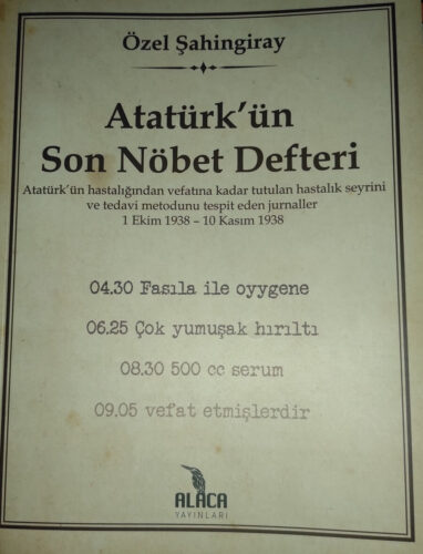 ataturkun son nobet defteri