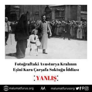 avusturya kralı karısı kara çarşaf