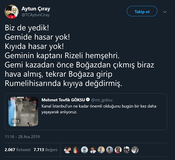 Aytun Çıray, Cumhuriyet Gazetesini taklit eden parodi hesabın paylaşımını gerçek sanmıştı