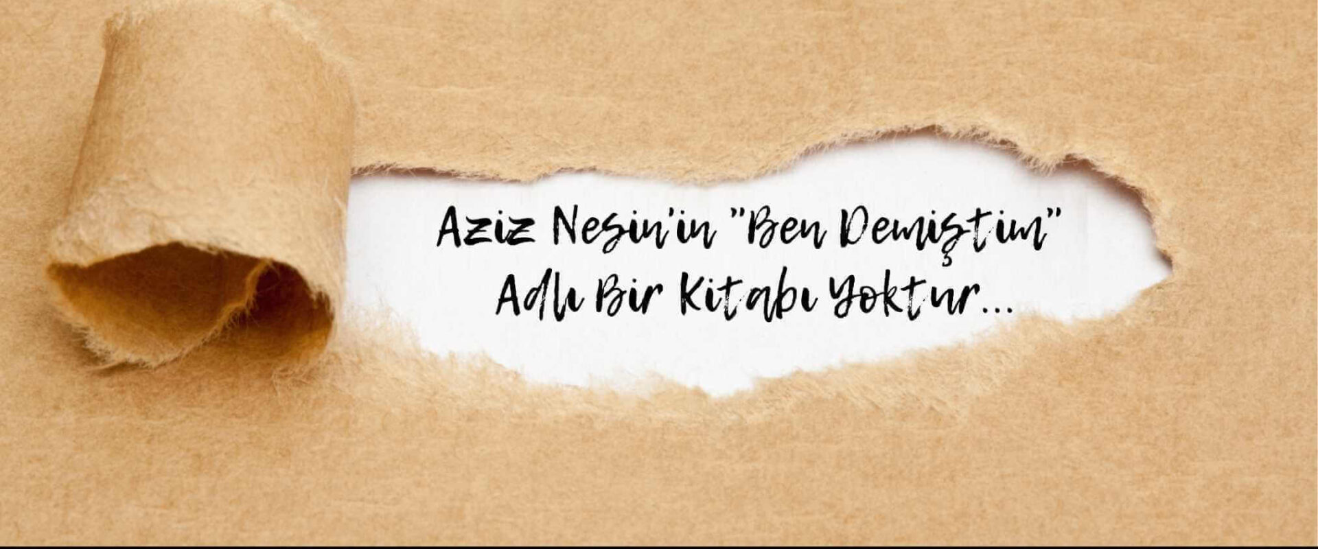 Aziz Nesin Ben Demiştim Kitabı