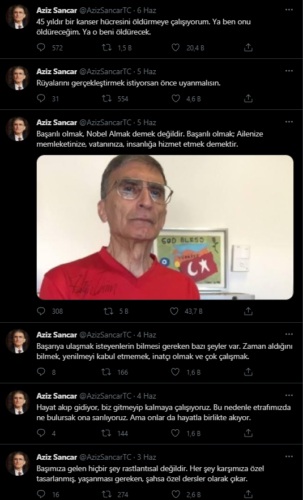 aziz sancar parodi hesap