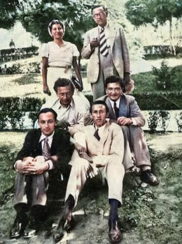 Azra Erhat, Nurullah Ataç, Bela Szabo, Bedri Rahmi Eyüboğlu, Necati Cumalı, Orhan Veli Kanık