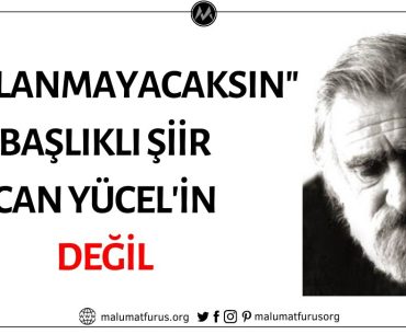 "Bağlanmayacaksın" Başlıklı Şiirin Yazarının Can Yücel Olduğu İddiası Doğru Değil