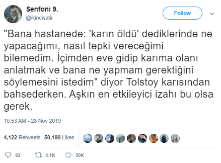 bana hastanede karin oldu dediklerinde