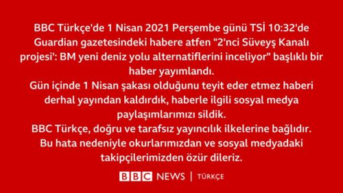 bbc 1 nisan şakası