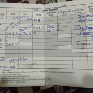 bebek aşı uygulama