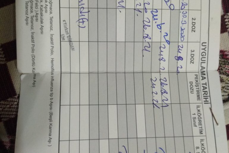 bebek aşı uygulama