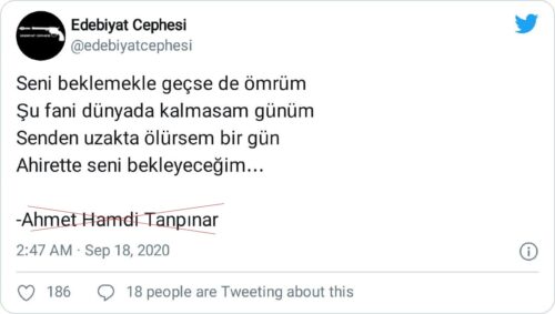 bekleyeceğim şiiri ahmet hamdi tanpınar