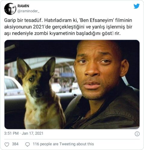 ben efsaneyim 2021 salgın 