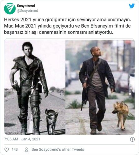 ben efsaneyim salgın 2021