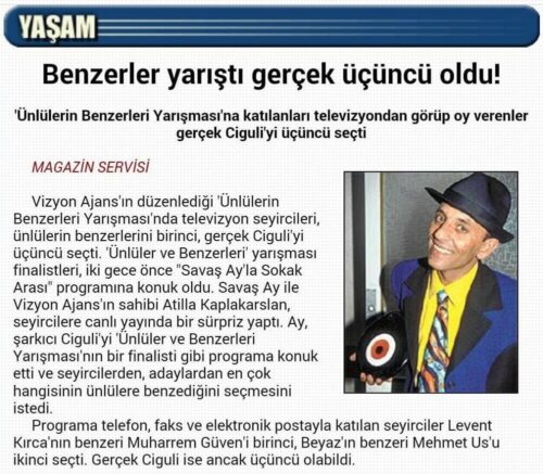 ciguli Ünlüler ve Benzerleri Yarışması