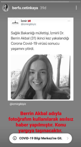 berfu çetinkaya açıklama