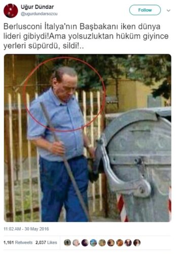 berlusconi yerleri supurdu