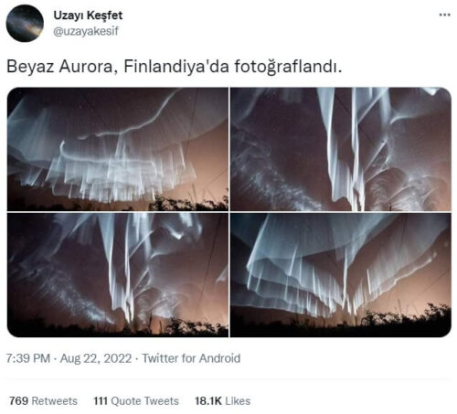 beyaz aurora finlandiya