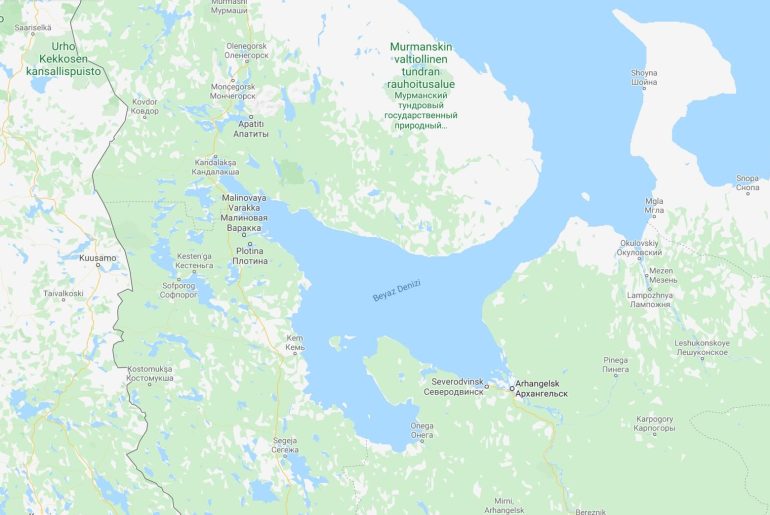 beyaz deniz haritası