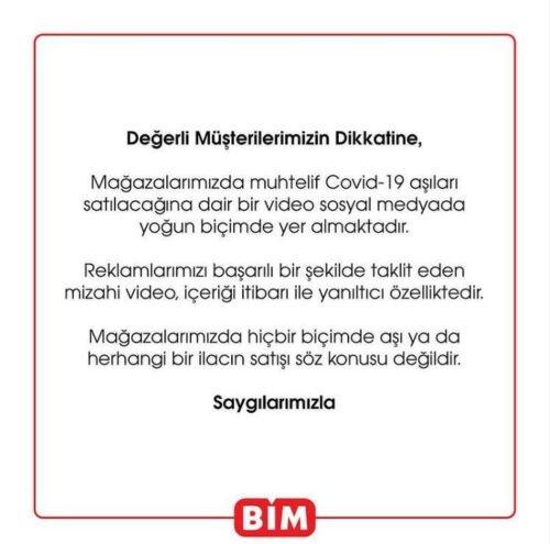 bim aşı açıklama