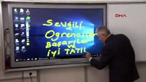 binali yildirim tahtaya yazi