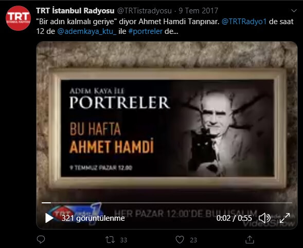 bir adın kalmalı geriye ahmet hamdi tanpınar