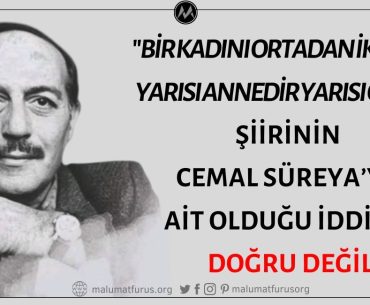 Cemal Süreya’nın "Bir Kadını Ortadan İkiye Böl Yarısı Annedir Yarısı Çocuk" Şiirinin Yazarı Olduğu İddiası Doğru Değil