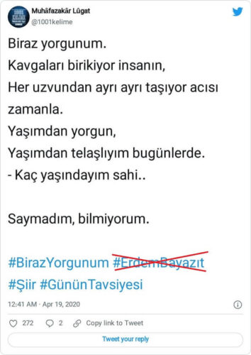 biraz yorgunum erdem bayazit